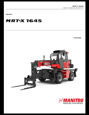 रोटेटिंग टेलीहैंडलर Manitou MRT-X 1645