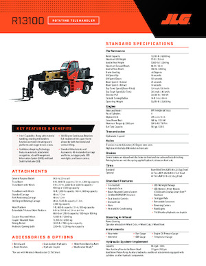 रोटेटिंग टेलीहैंडलर JLG R13100