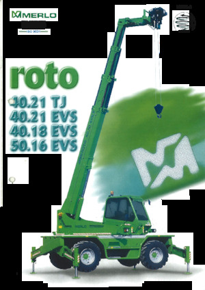 रोटेटिंग टेलीहैंडलर Merlo Roto 40.21 TJ