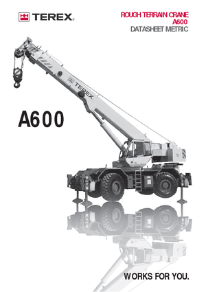 रफ-टेरेन क्रेन Terex Bendini A 600