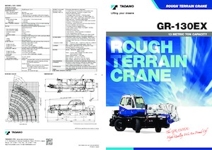रफ-टेरेन क्रेन Tadano GR-130EX