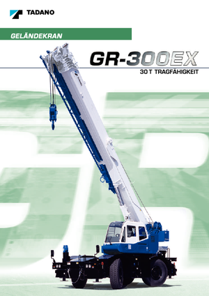 रफ-टेरेन क्रेन Tadano GR 300 EX