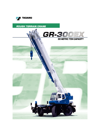 रफ-टेरेन क्रेन Tadano GR 300 EX