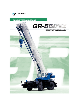 रफ-टेरेन क्रेन Tadano GR 550 EX