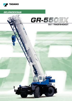 रफ-टेरेन क्रेन Tadano GR 550 EX