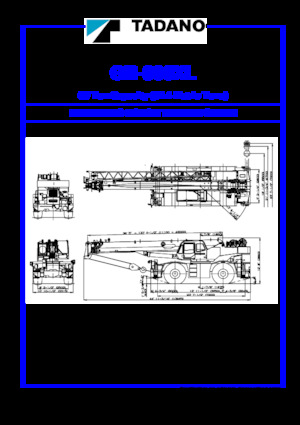 रफ-टेरेन क्रेन Tadano GR-600XL