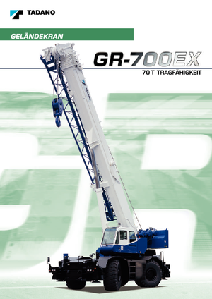 रफ-टेरेन क्रेन Tadano GR 700 EX