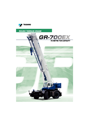 रफ-टेरेन क्रेन Tadano GR 700 EX