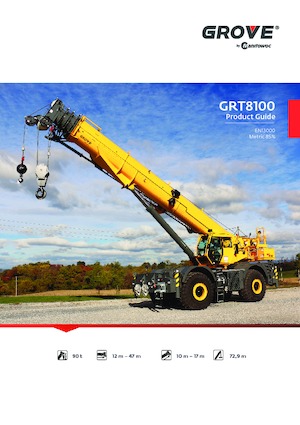 रफ-टेरेन क्रेन Grove GRT8100