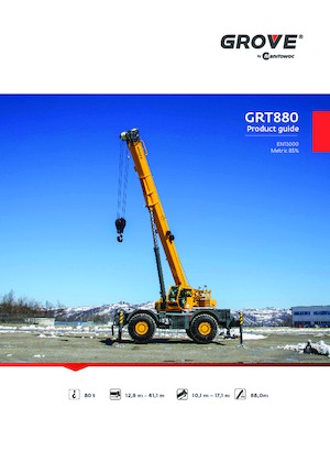 रफ-टेरेन क्रेन Grove GRT880 
