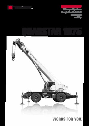रफ-टेरेन क्रेन TEREX CRANES Quadstar 1075
