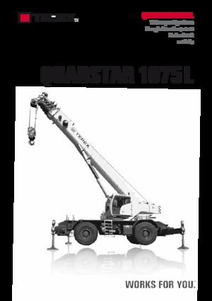 रफ-टेरेन क्रेन TEREX CRANES Quadstar 1075L