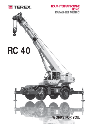 रफ-टेरेन क्रेन Terex Bendini RC 40 (4x4x4)