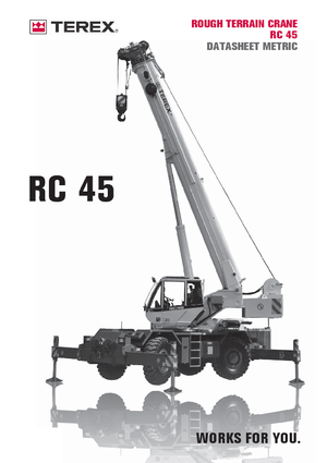 रफ-टेरेन क्रेन Terex Bendini RC 45 (4x4x4)