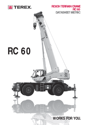 रफ-टेरेन क्रेन Terex Bendini RC 60  (4x4x4)