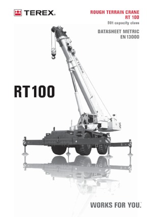 रफ-टेरेन क्रेन TEREX CRANES RT 100
