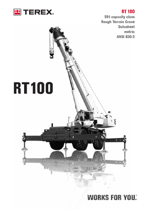 रफ-टेरेन क्रेन Terex Bendini RT 100