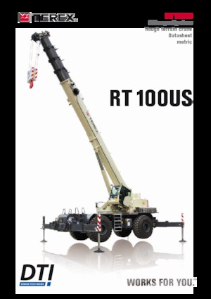 रफ-टेरेन क्रेन TEREX CRANES RT 100US