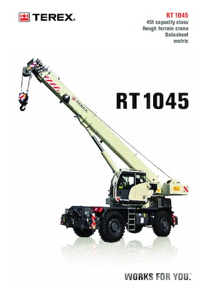 रफ-टेरेन क्रेन TEREX CRANES RT 1045