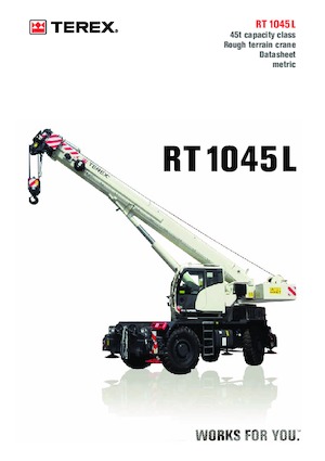 रफ-टेरेन क्रेन TEREX CRANES RT 1045L