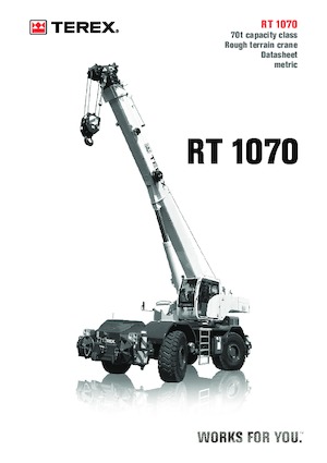 रफ-टेरेन क्रेन TEREX CRANES RT 1070