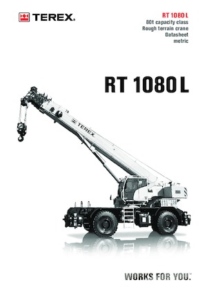 रफ-टेरेन क्रेन TEREX CRANES RT 1080 L