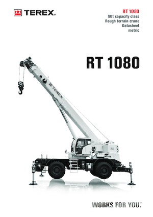 रफ-टेरेन क्रेन TEREX CRANES RT 1080