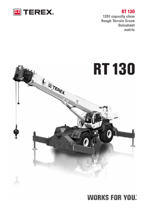 रफ-टेरेन क्रेन Terex Bendini RT 130