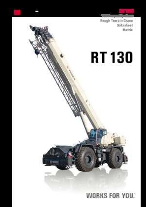 रफ-टेरेन क्रेन TEREX CRANES RT 130