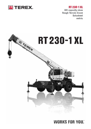 रफ-टेरेन क्रेन Terex Bendini RT 230-1 XL