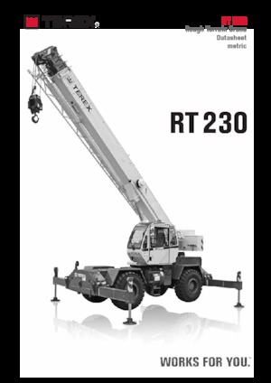 रफ-टेरेन क्रेन TEREX CRANES RT 230