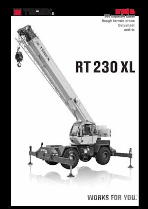 रफ-टेरेन क्रेन TEREX CRANES RT 230 XL