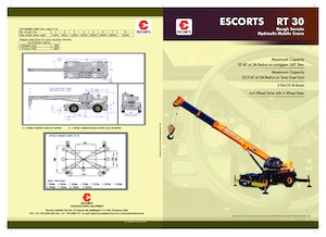 रफ-टेरेन क्रेन Escorts RT-30