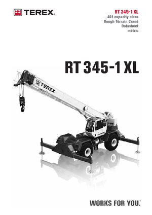 रफ-टेरेन क्रेन Terex Bendini RT 345 XL