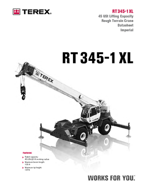 रफ-टेरेन क्रेन Terex Bendini RT 345 XL