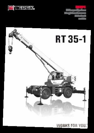 रफ-टेरेन क्रेन TEREX CRANES RT 35-1
