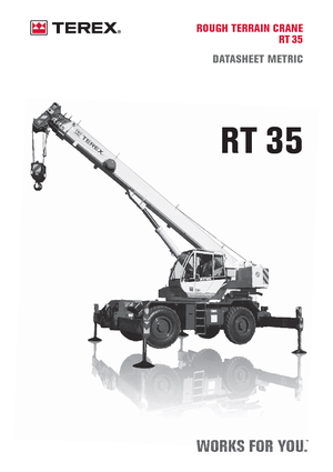 रफ-टेरेन क्रेन Terex Bendini RT 35