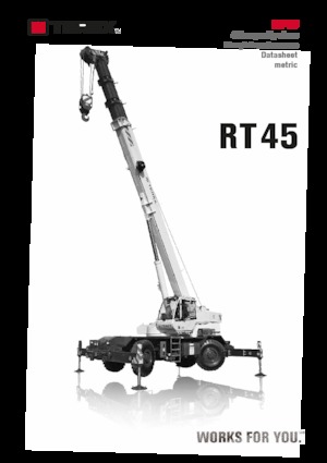 रफ-टेरेन क्रेन TEREX CRANES RT 45
