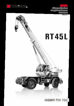 रफ-टेरेन क्रेन TEREX CRANES RT 45L