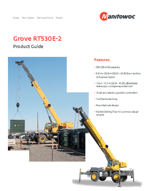 रफ-टेरेन क्रेन Grove RT530E-2  