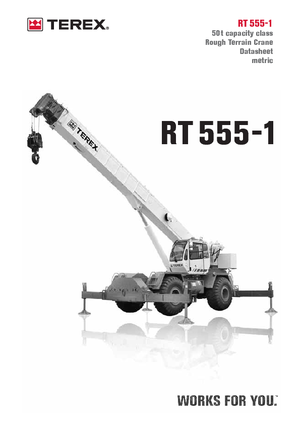 रफ-टेरेन क्रेन Terex Bendini RT 555-1