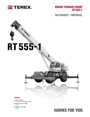 रफ-टेरेन क्रेन Terex Bendini RT 555-1