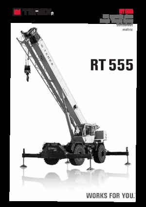 रफ-टेरेन क्रेन TEREX CRANES RT 555