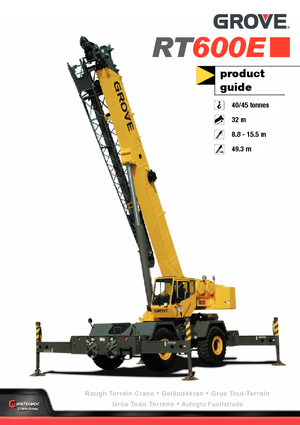 रफ-टेरेन क्रेन Grove RT 600 E