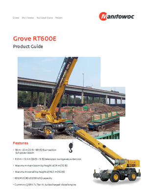 रफ-टेरेन क्रेन Grove RT 600 E