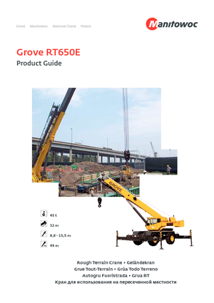 रफ-टेरेन क्रेन Grove RT650E