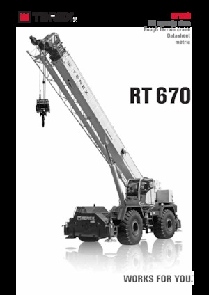 रफ-टेरेन क्रेन TEREX CRANES RT 670