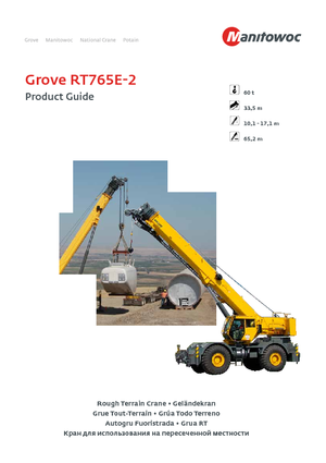 रफ-टेरेन क्रेन Grove RT765E-2