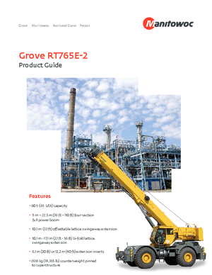 रफ-टेरेन क्रेन Grove RT765E-2