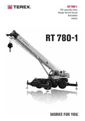 रफ-टेरेन क्रेन Terex Bendini RT 780